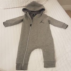 Warm faux fur lined jumpsuit